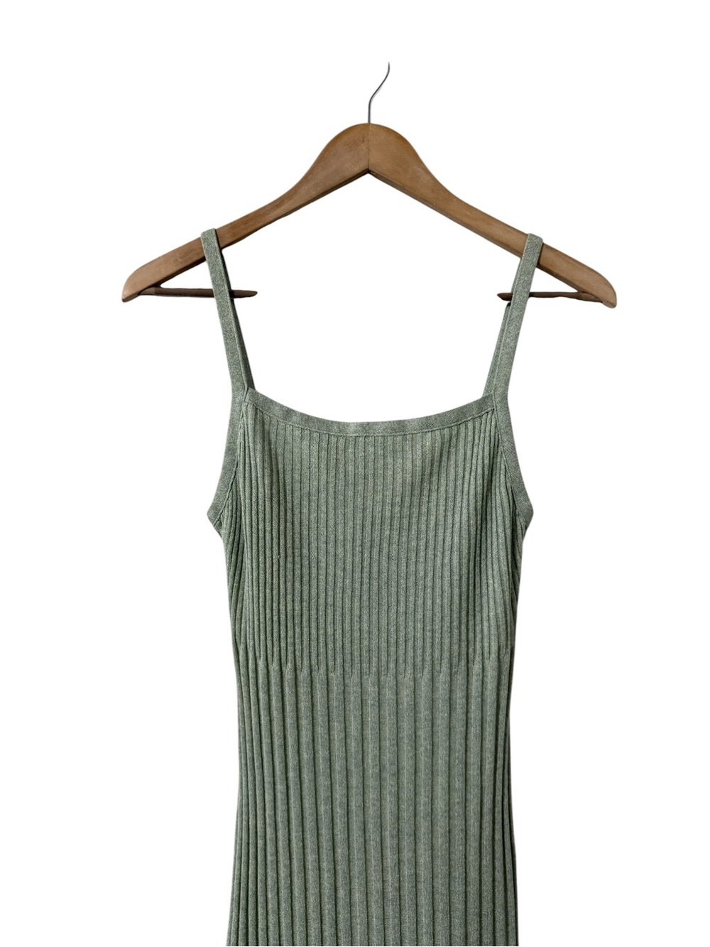 ROUJE Paris Myriam Knit Green Midi Slip Dress - Picture 4 of 8